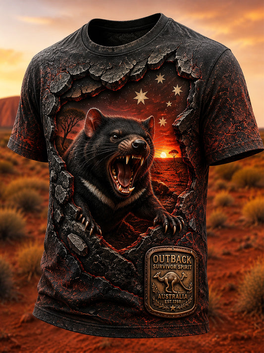 Men's Australian Animals Short-Sleeve T-Shirt