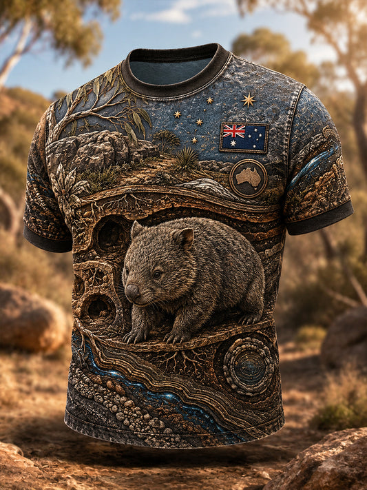 Men's Australian Animals Short Sleeves T-Shirt