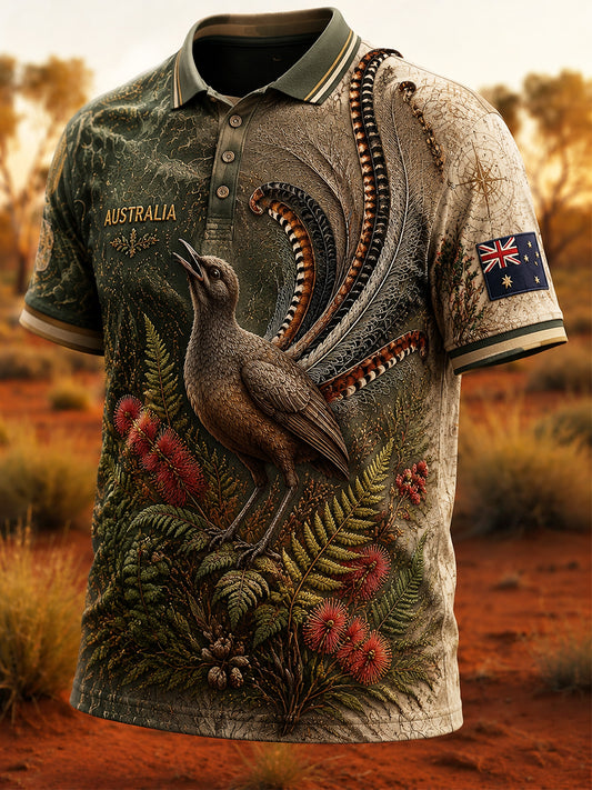 Men's Australian Animals Short Sleeve Shirt