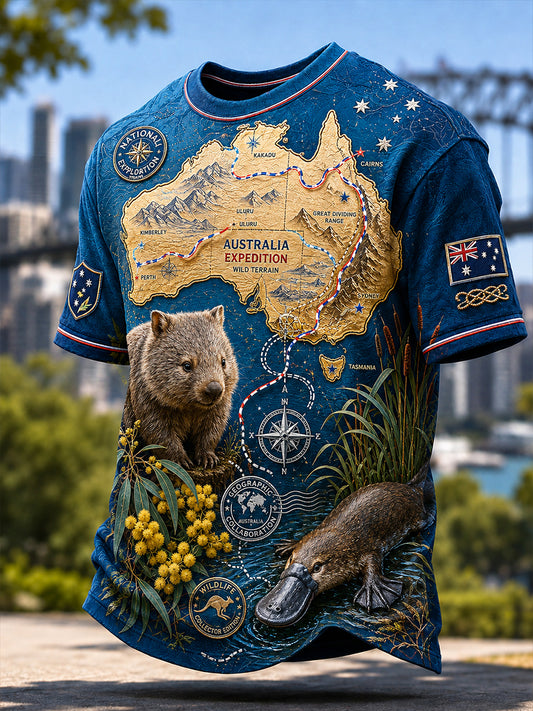 Men's Australian Animals Short Sleeve T-Shirt