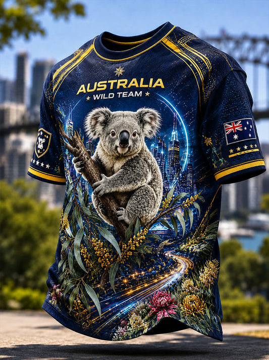 Men's Australian Animals Short Sleeve T-Shirt