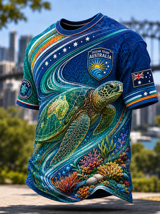 Men's Australian Animals Short Sleeve T-Shirt