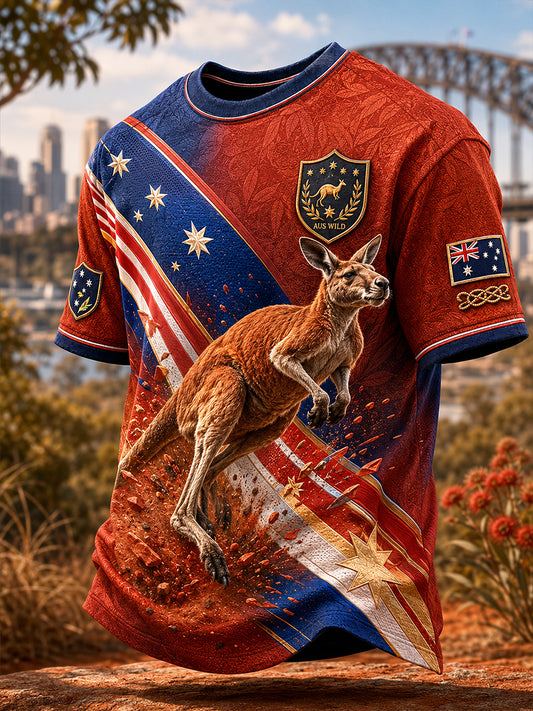 Men's Australian Animals Short Sleeve T-Shirt