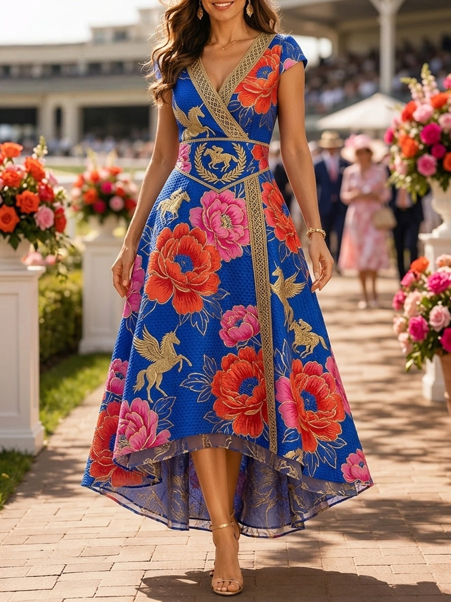 Women's Vintage Melbourne Cup Australian Horse Racing Dress