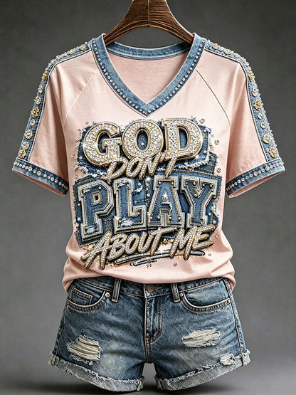 Women's Christian V-neck T-shirts