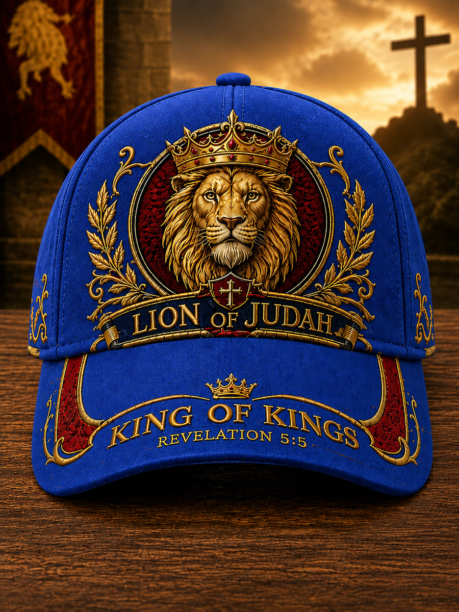 Unisex Christian Lion of Judah Art  Print Hat