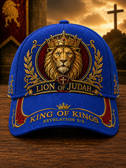 Unisex Christian Lion of Judah Art  Print Hat