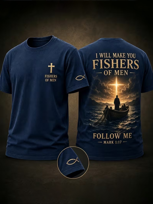 Men's I WILL MAKE YOU FISHERS OF MEN short sleeves t-shirt