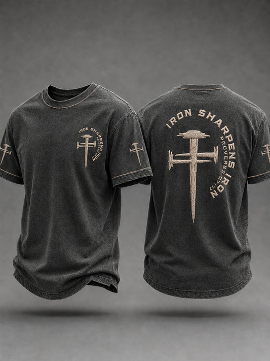 Men's Christian Iron Sharpens Iron Short Sleeve T-shirt