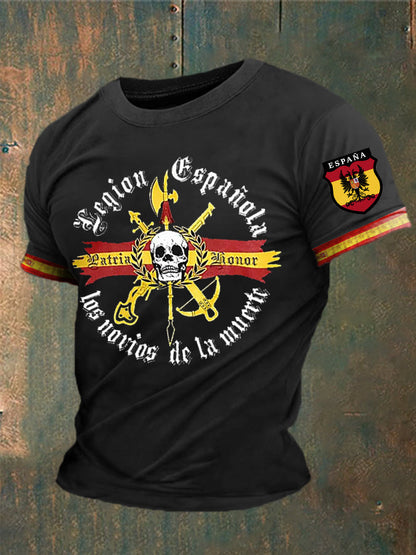 Camiseta estampada de España para hombre