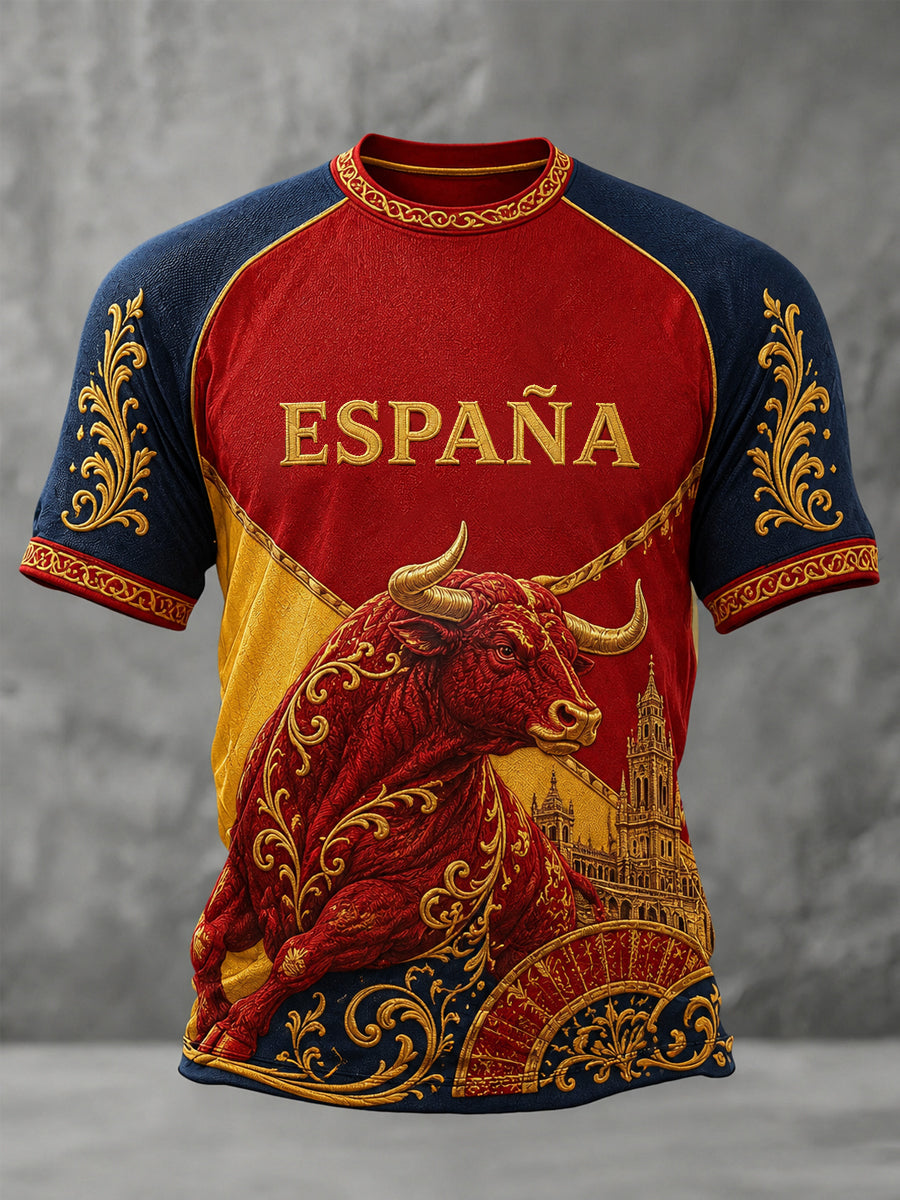 Regalo de los hombres para los aficionados al fútbol imprimir camiseta casual