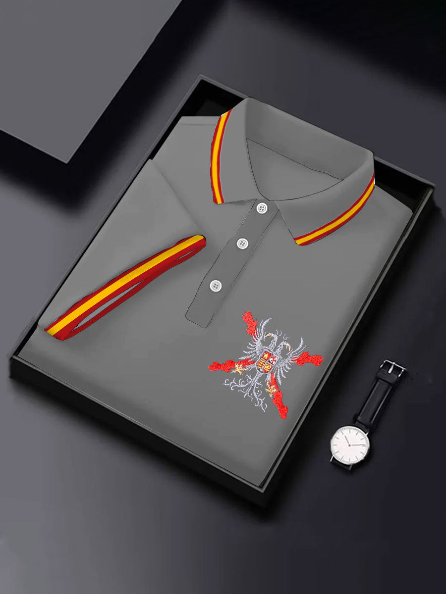Camisetas casuales estampadas para hombre con la cruz patriótica de España y los Tercios de Borgoña