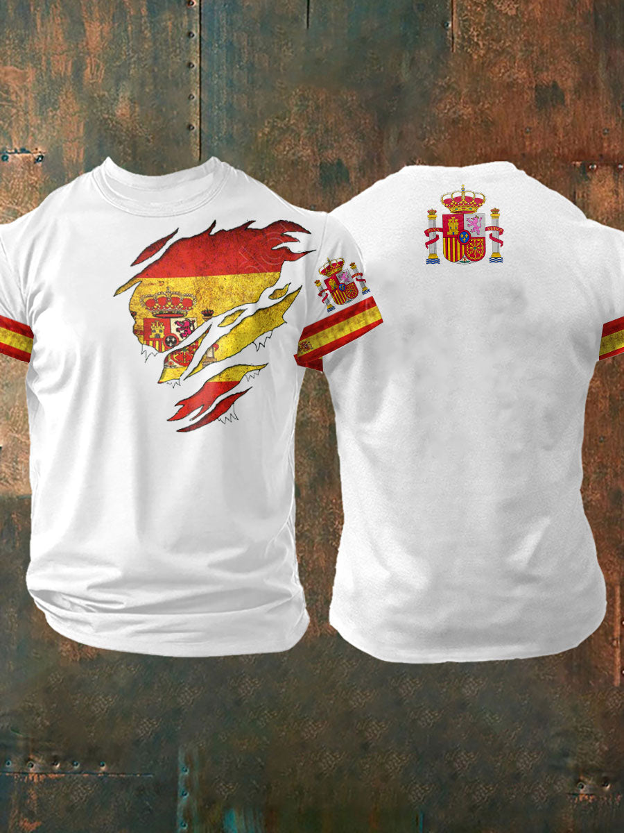Camiseta estampada de España para hombre