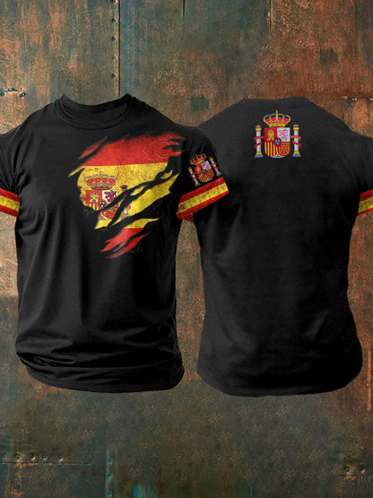 Camiseta estampada de España para hombre