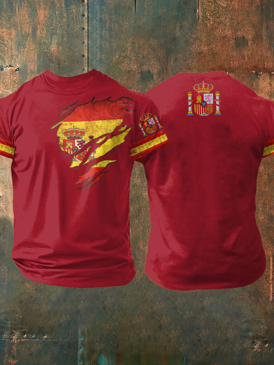 Camiseta estampada de España para hombre