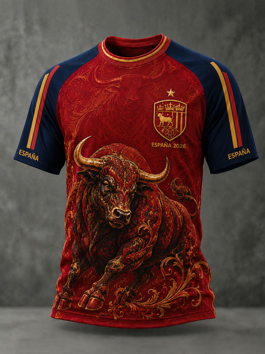Camiseta de manga corta de fútbol ESPAÑA para hombre