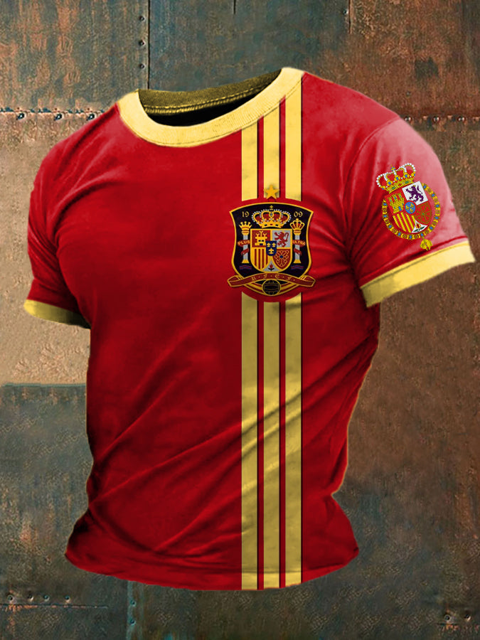 Camiseta estampada de España para hombre