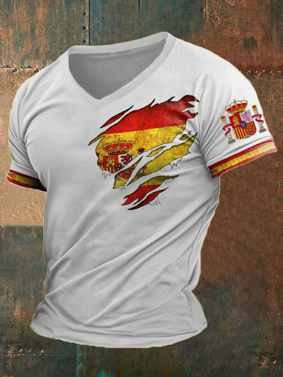 Camiseta estampada de España para hombre