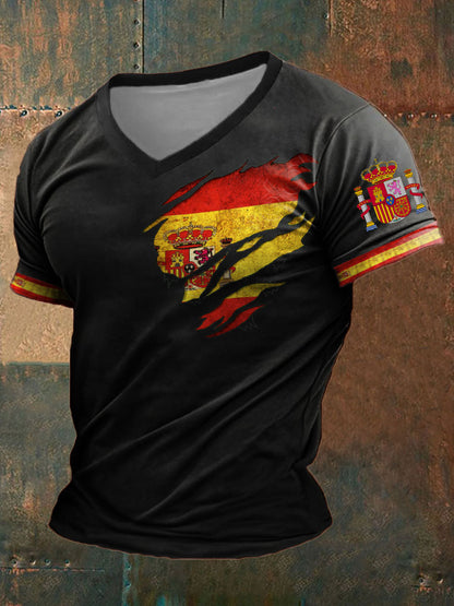 Camiseta estampada de España para hombre