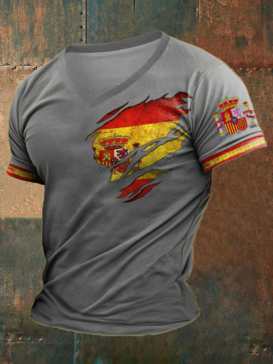 Camiseta estampada de España para hombre