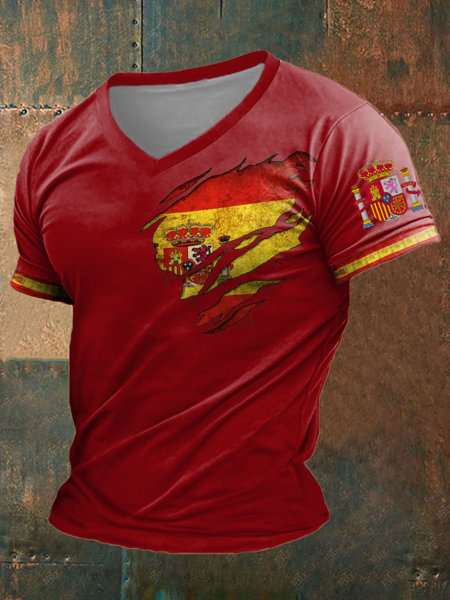 Camiseta estampada de España para hombre