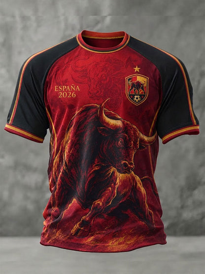 Camiseta de manga corta de fútbol ESPAÑA para hombre