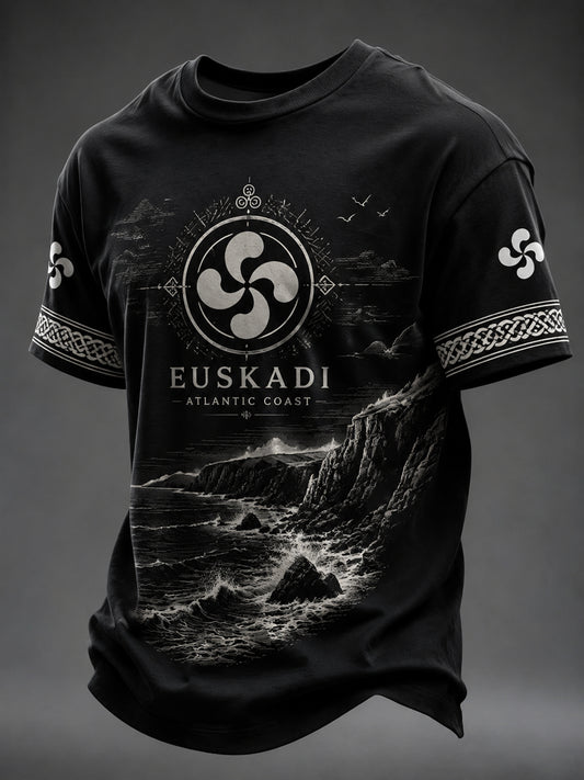 Camiseta con estampado España Euskadi para hombre