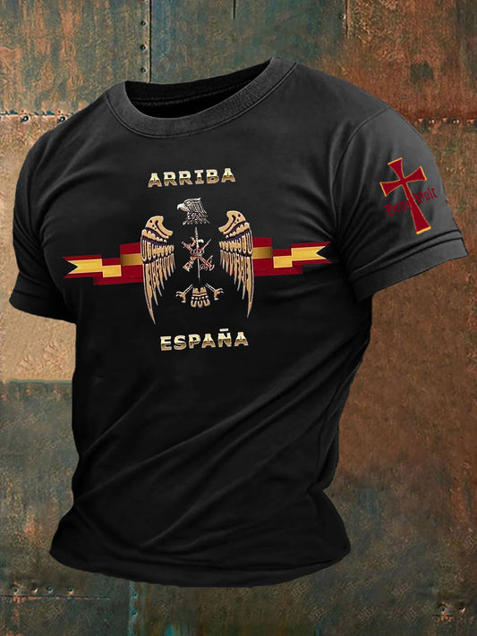 Camiseta informal de fe vintage en español para hombre