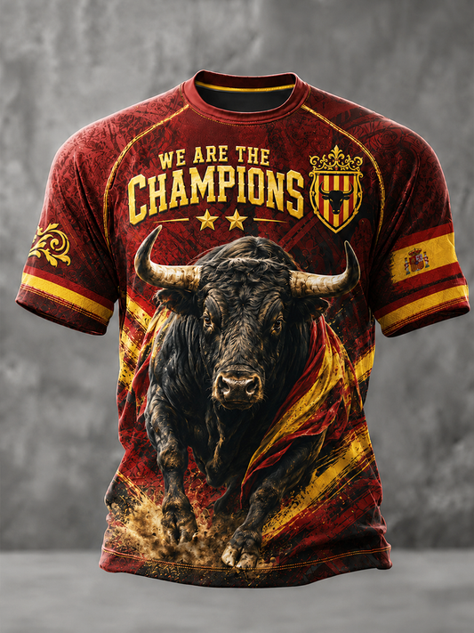 Camiseta manga corta España Somos los Campeones para hombre