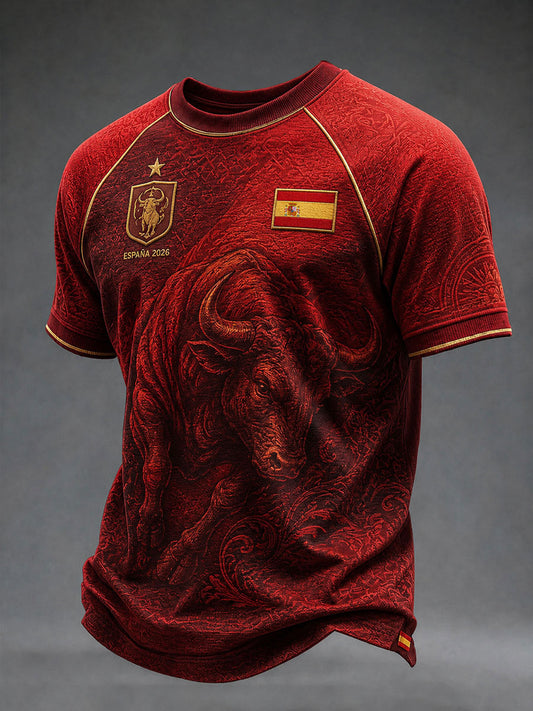 Camiseta de manga corta de fútbol ESPAÑA para hombre