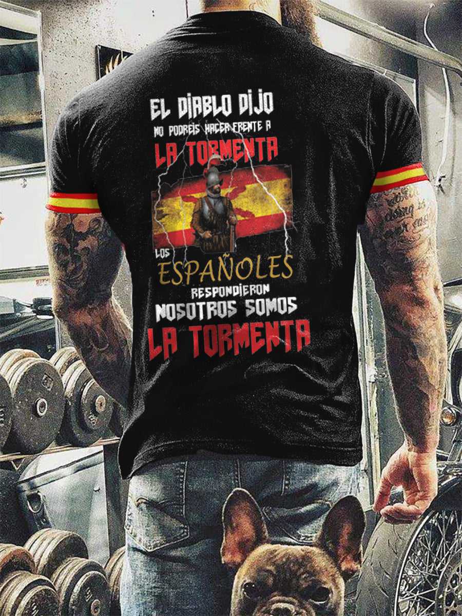 Camiseta de manga corta estampada Men's Tormenta