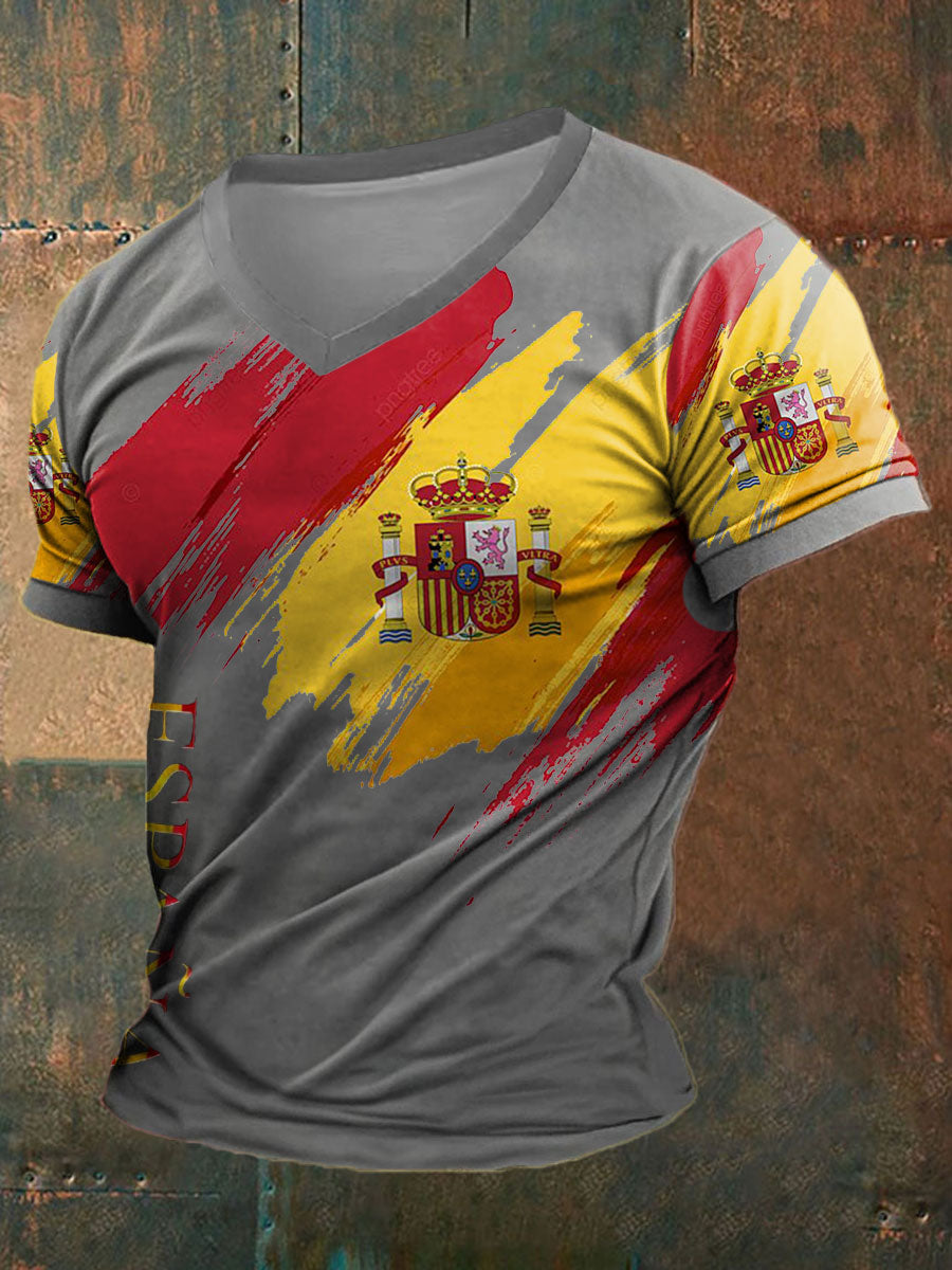 Camiseta estampada de España para hombre