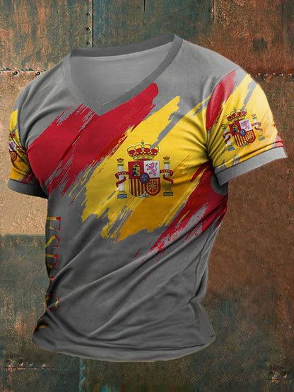 Camiseta estampada de España para hombre