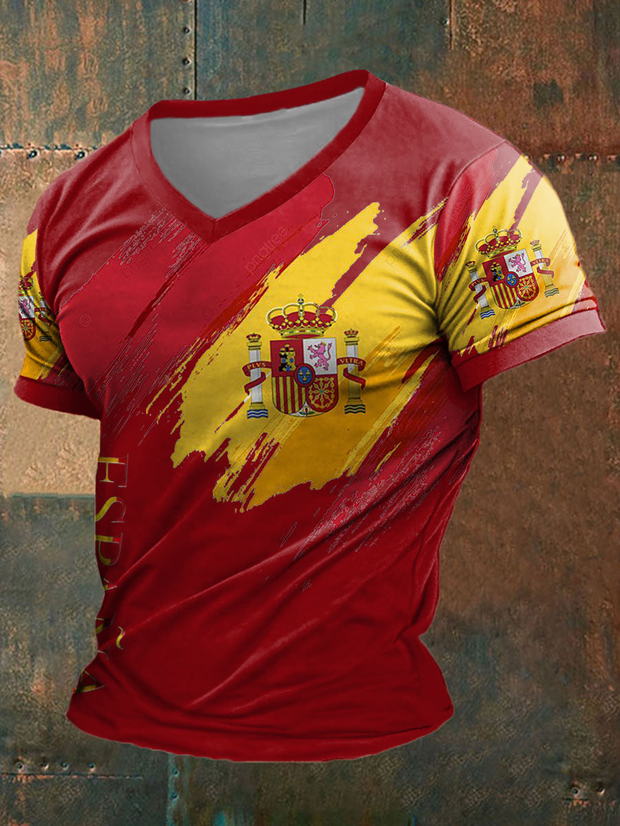Camiseta estampada de España para hombre