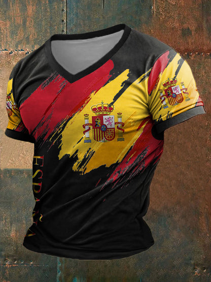 Camiseta estampada de España para hombre