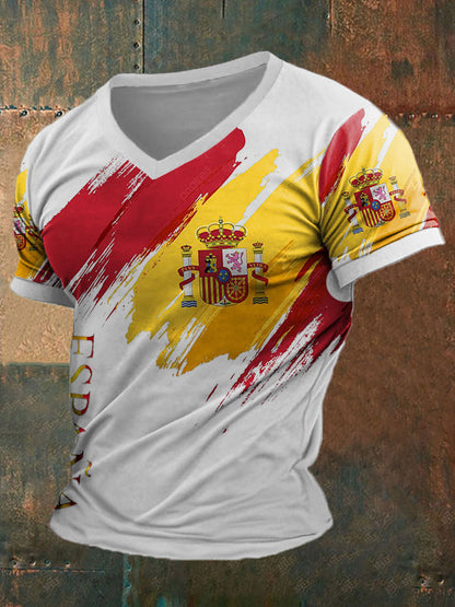 Camiseta estampada de España para hombre