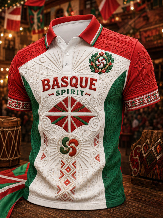 Camisa con estampado País Vasco para hombre