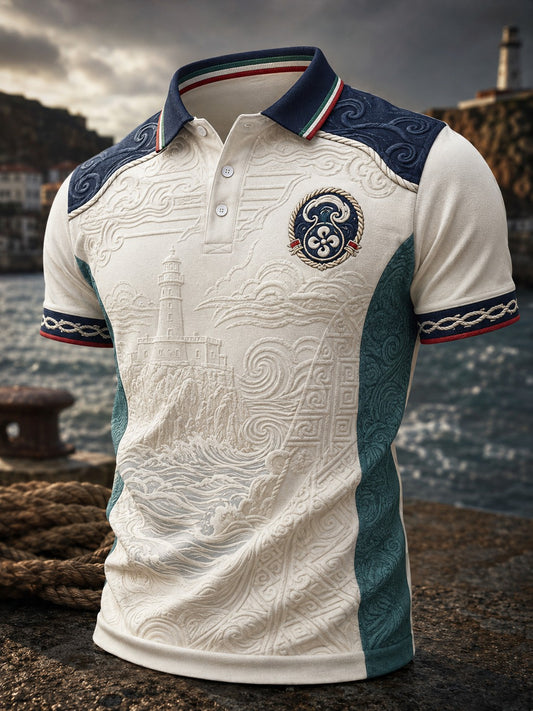 Camisa estampada vasca para hombre