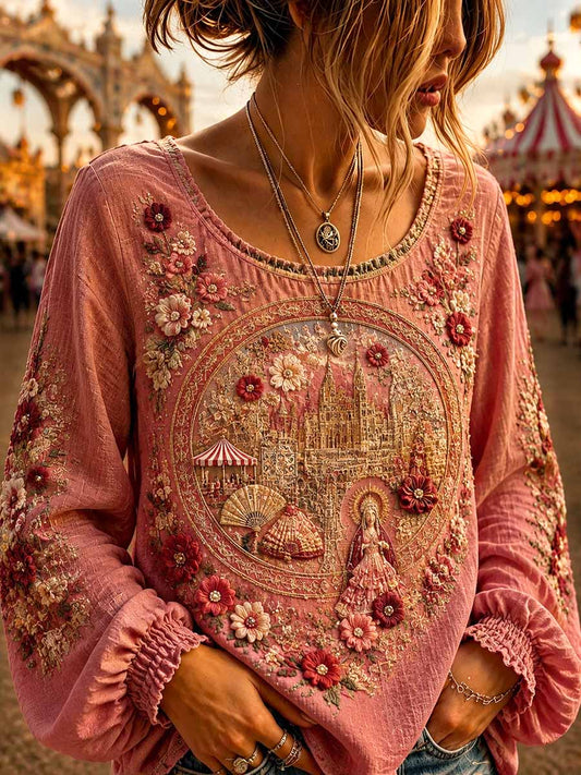 Camiseta estampada con diseño del Festival de Albacete para mujer