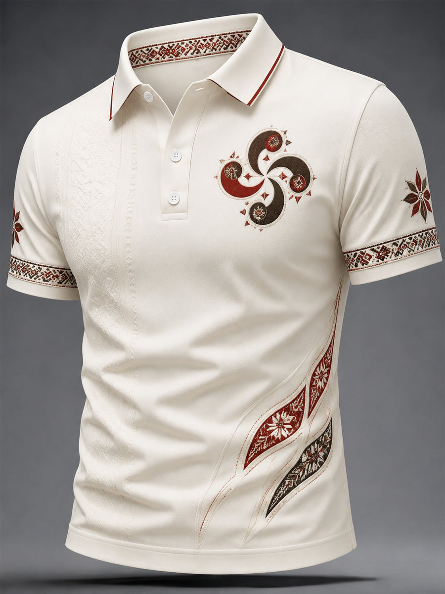 Top Casual con Estampado de País Vasco para Hombre