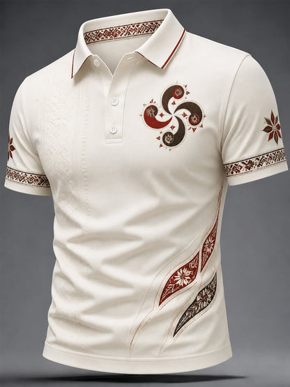 Top Casual con Estampado de País Vasco para Hombre