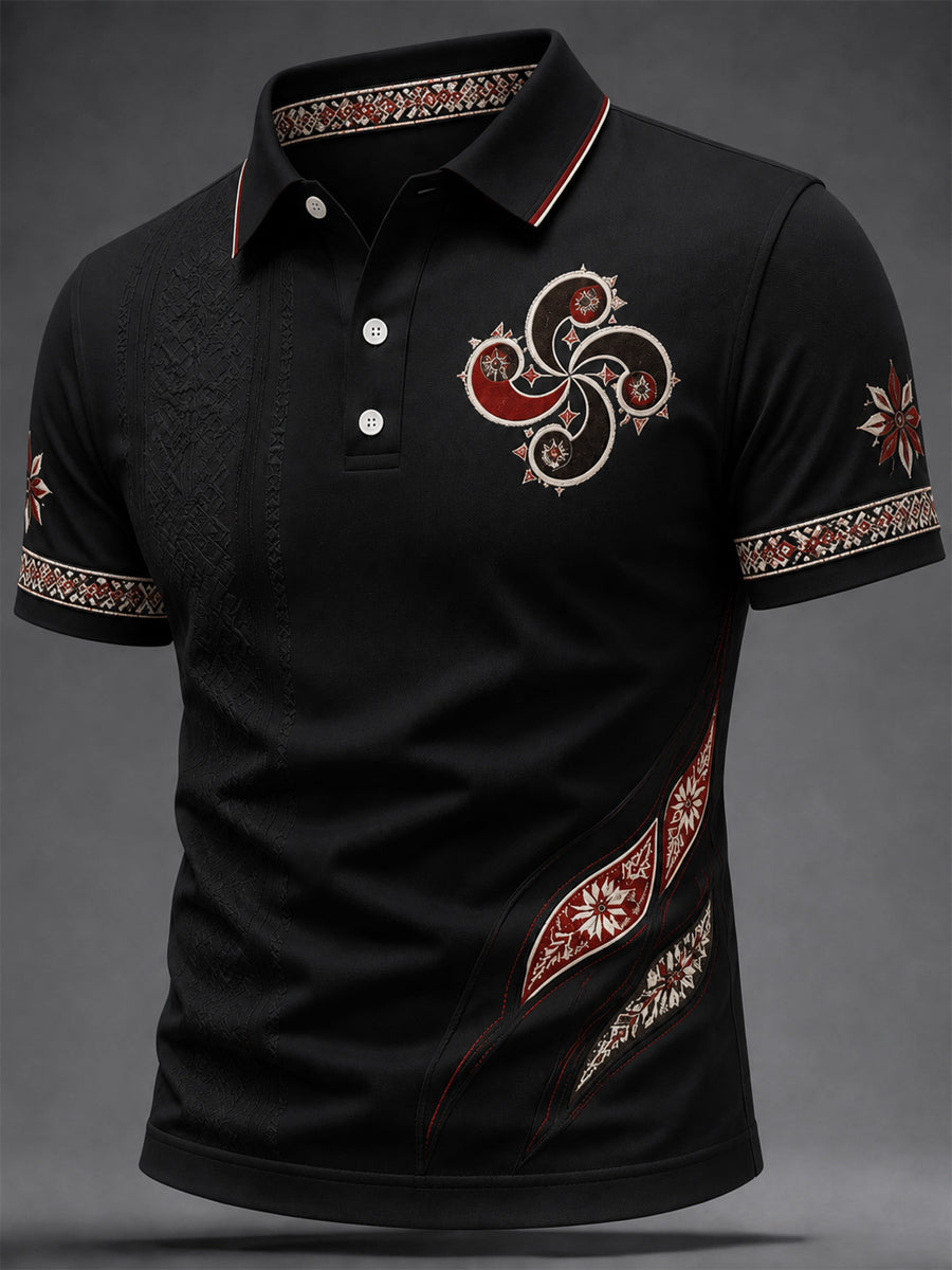Top Casual con Estampado de País Vasco para Hombre