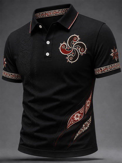 Top Casual con Estampado de País Vasco para Hombre