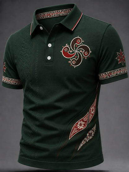 Top Casual con Estampado de País Vasco para Hombre