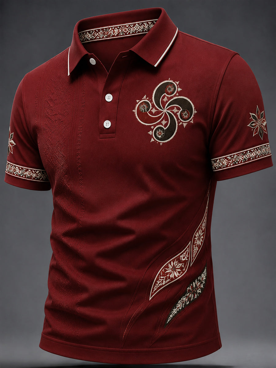 Top Casual con Estampado de País Vasco para Hombre