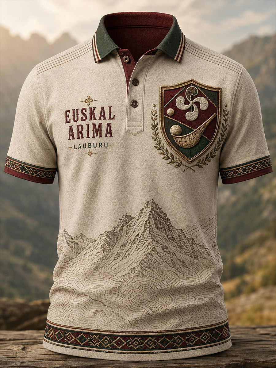 Camiseta de manga corta para hombre, País Vasco, España