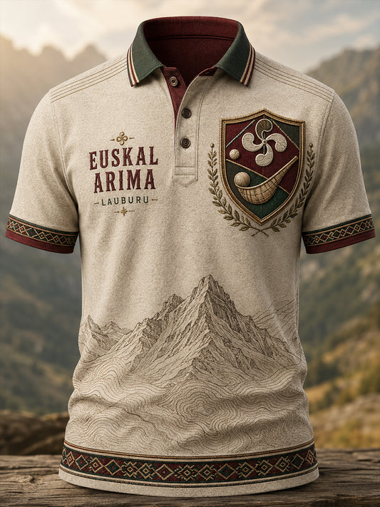 Camiseta de manga corta para hombre, País Vasco, España