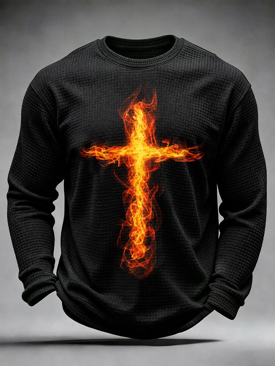 Top Faith Cross Waffle para hombre