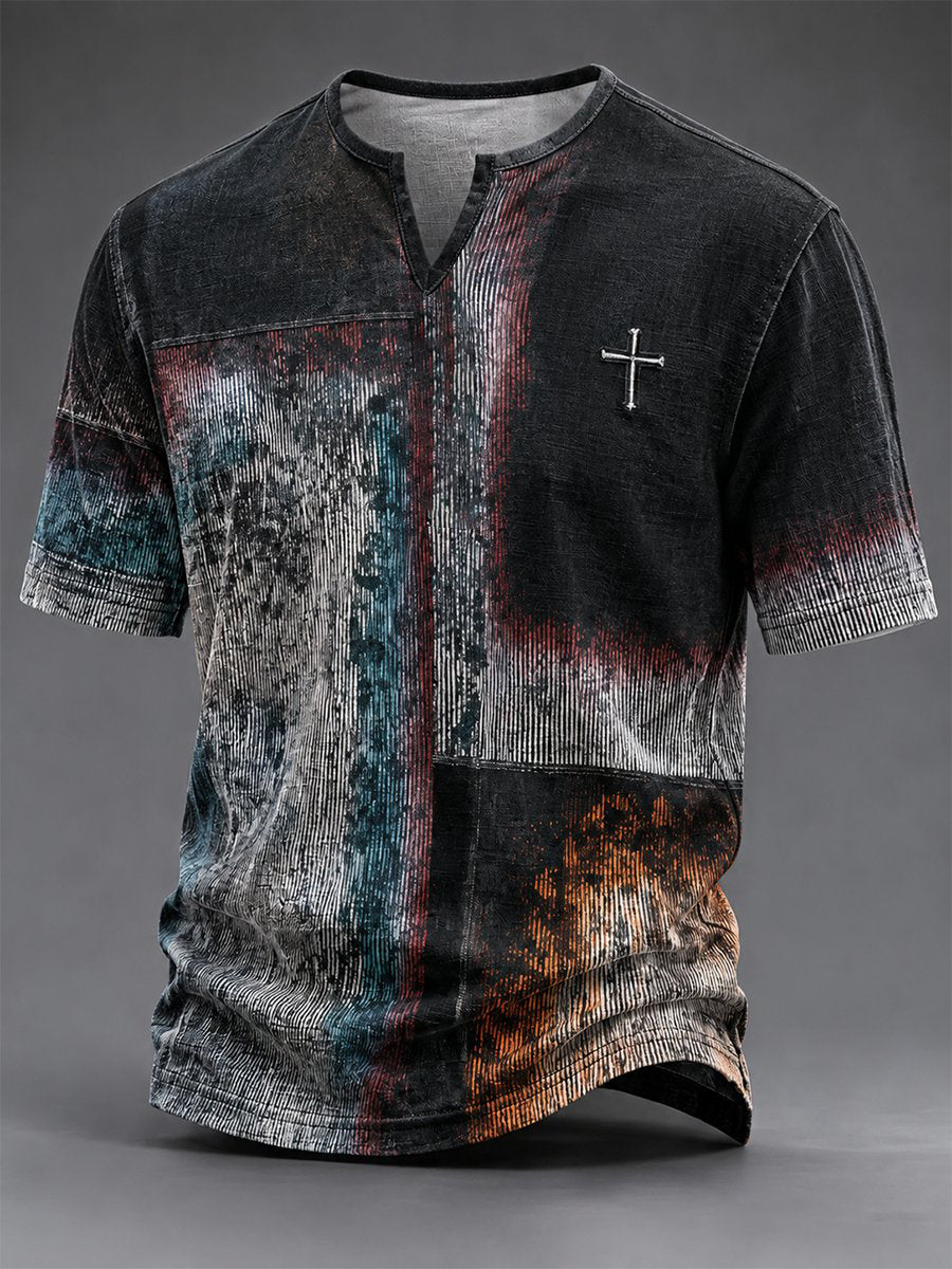 Camiseta de la fe del vintage de los hombres