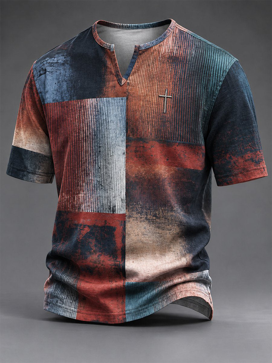 Camiseta vintage de fe para hombre